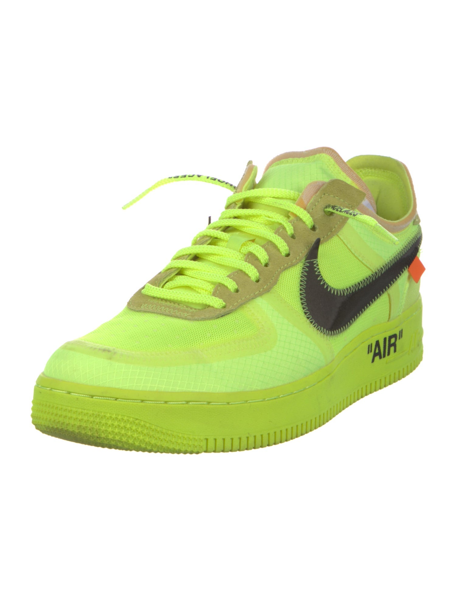 Off-White x Nike Air Force 1 Low 'Volt' Sneakers