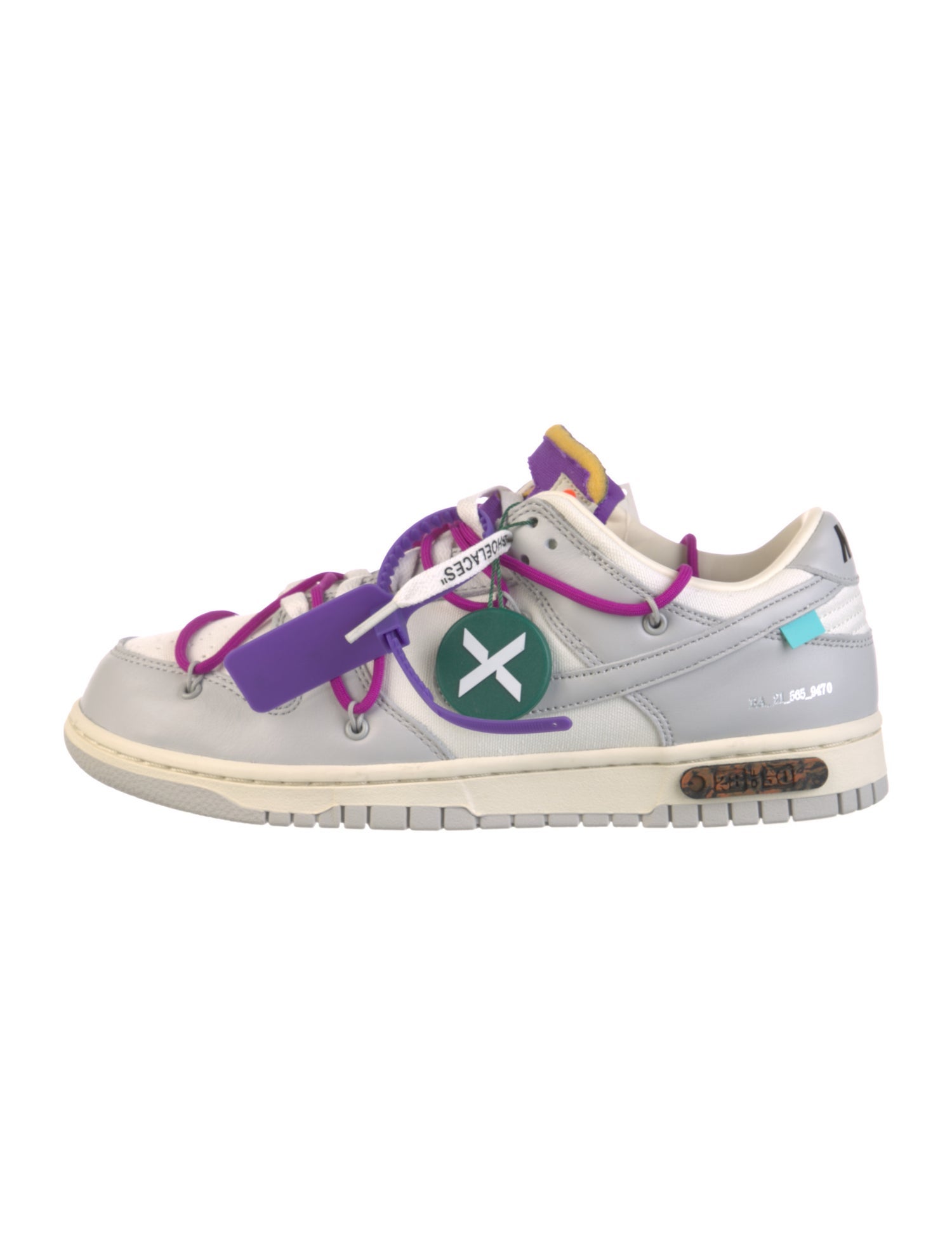 Off-White x Nike Dunk Low 'Lot 28' Sneakers w/ Tags