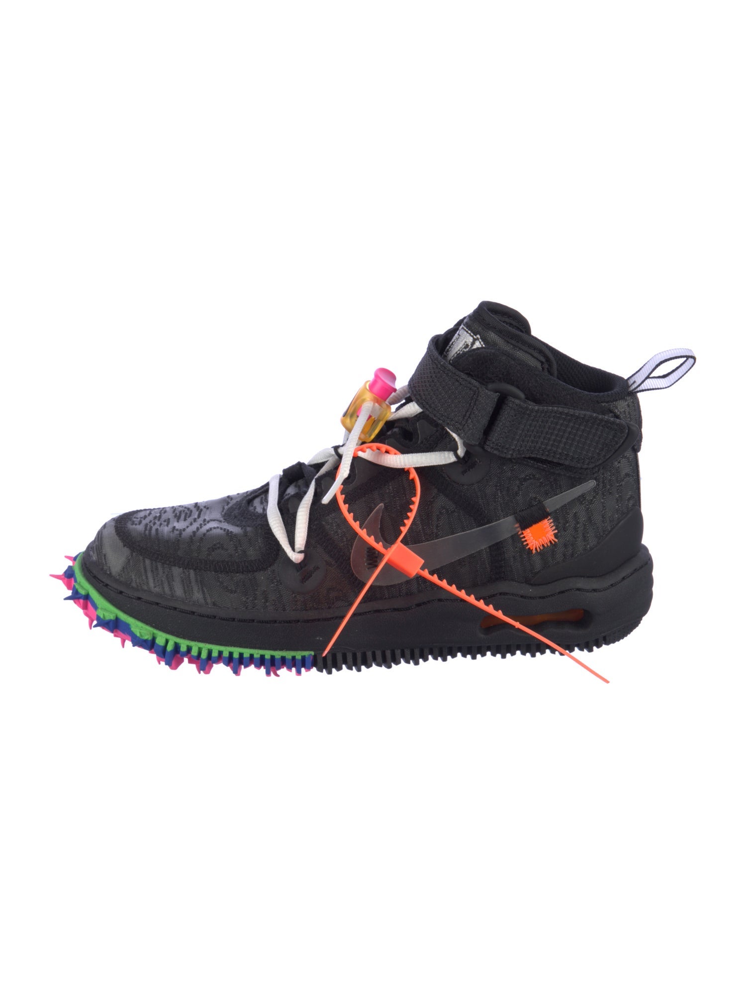 Off-White x Nike Air Force 1 Mid 'Black' Sneakers
