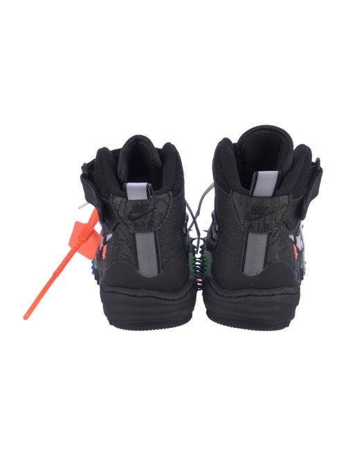 Off-White x Nike Air Force 1 Mid 'Black' Sneakers