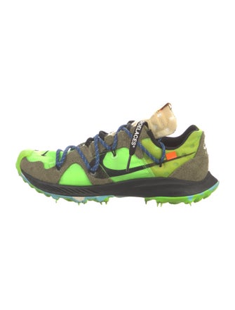 Off-White x Nike Air Zoom Terra Kiger 5 'Athlete in Progress - Electric Green' Sneakers