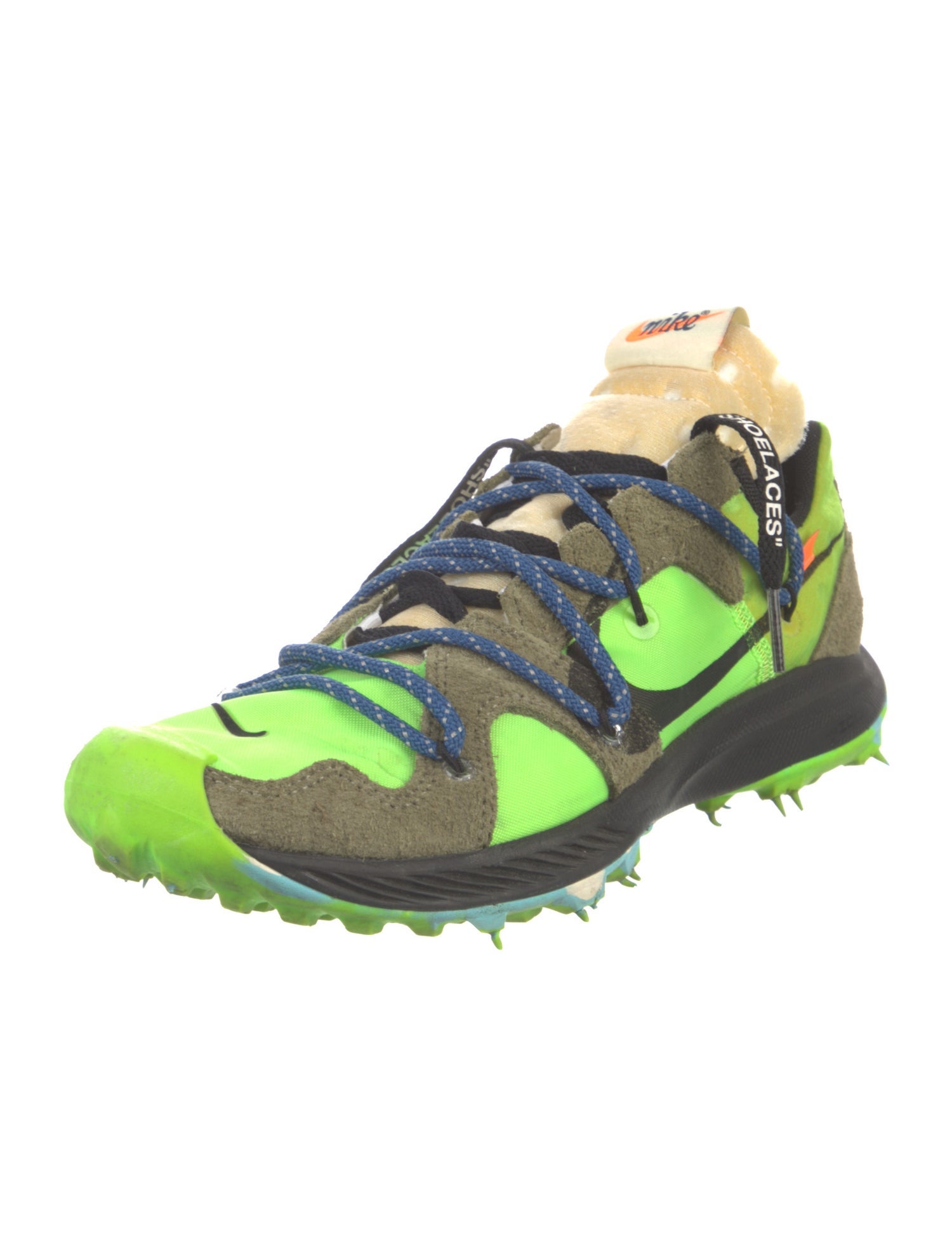 Off-White x Nike Air Zoom Terra Kiger 5 'Athlete in Progress - Electric Green' Sneakers