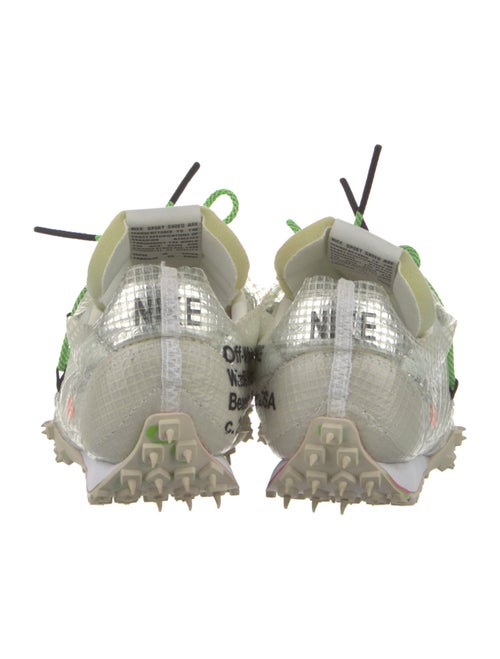 Off-White x Nike Waffle Racer 'Electric Green' Athletic Sneakers