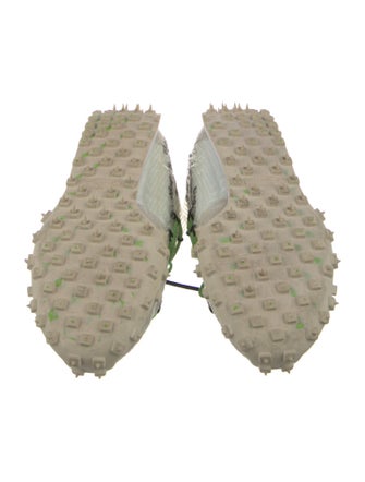 Off-White x Nike Waffle Racer 'Electric Green' Athletic Sneakers