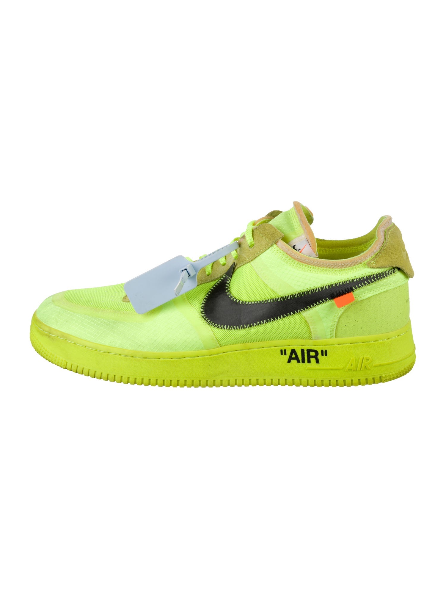 Off-White x Nike Air Force 1 Low 'Volt' Sneakers