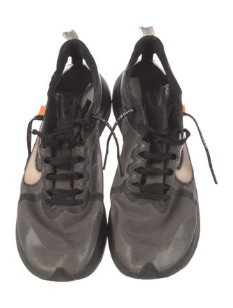 Off-White x Nike Zoom Fly 'Black Silver' Sneakers