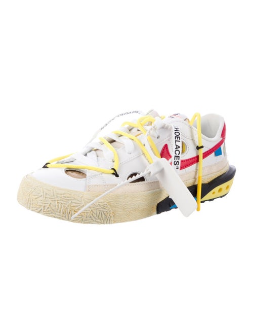 Off-White x Nike Blazer Low 'White University Red ' Athletic Sneakers