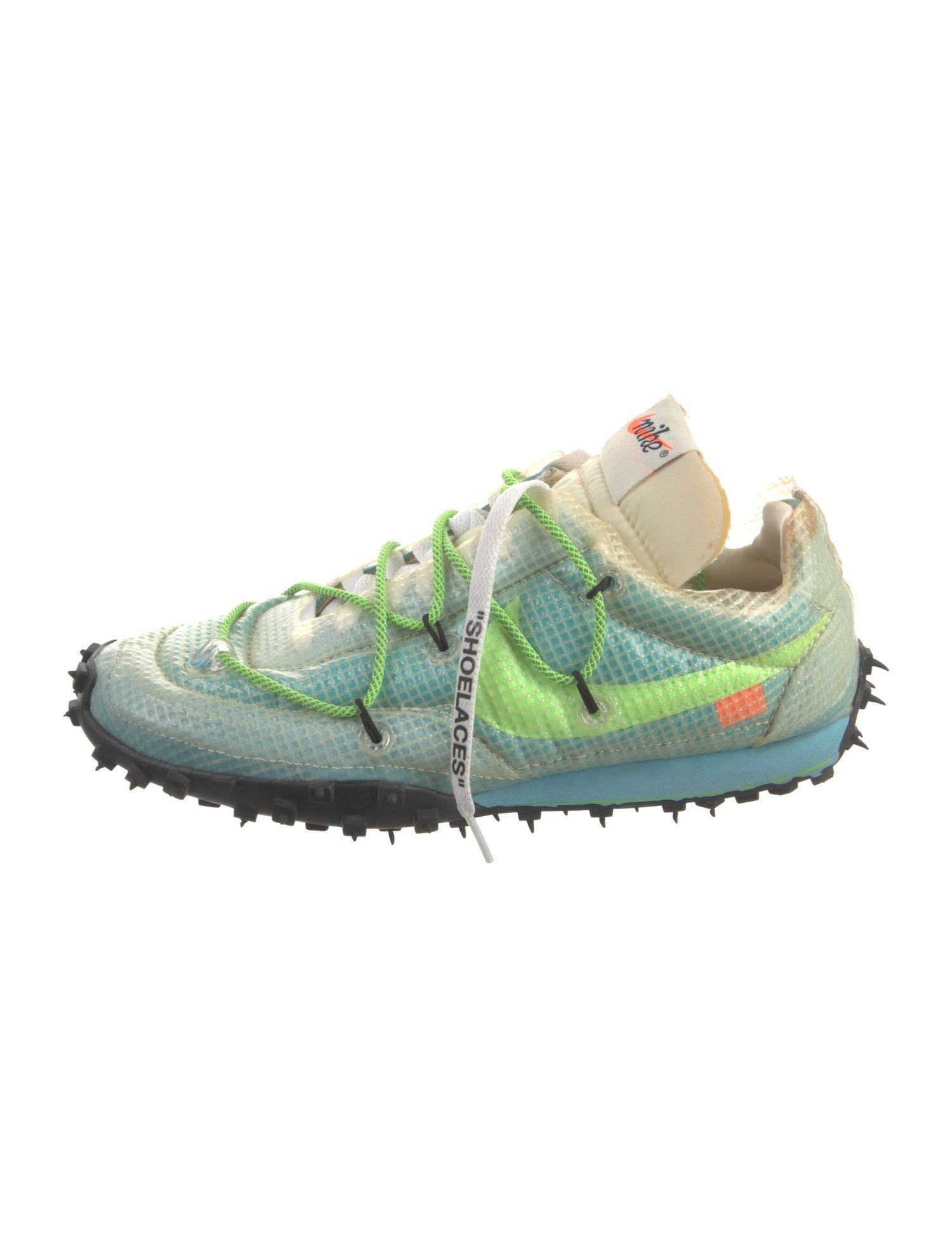 Off-White x Nike Waffle Racer 'Vivid Sky' Sneakers