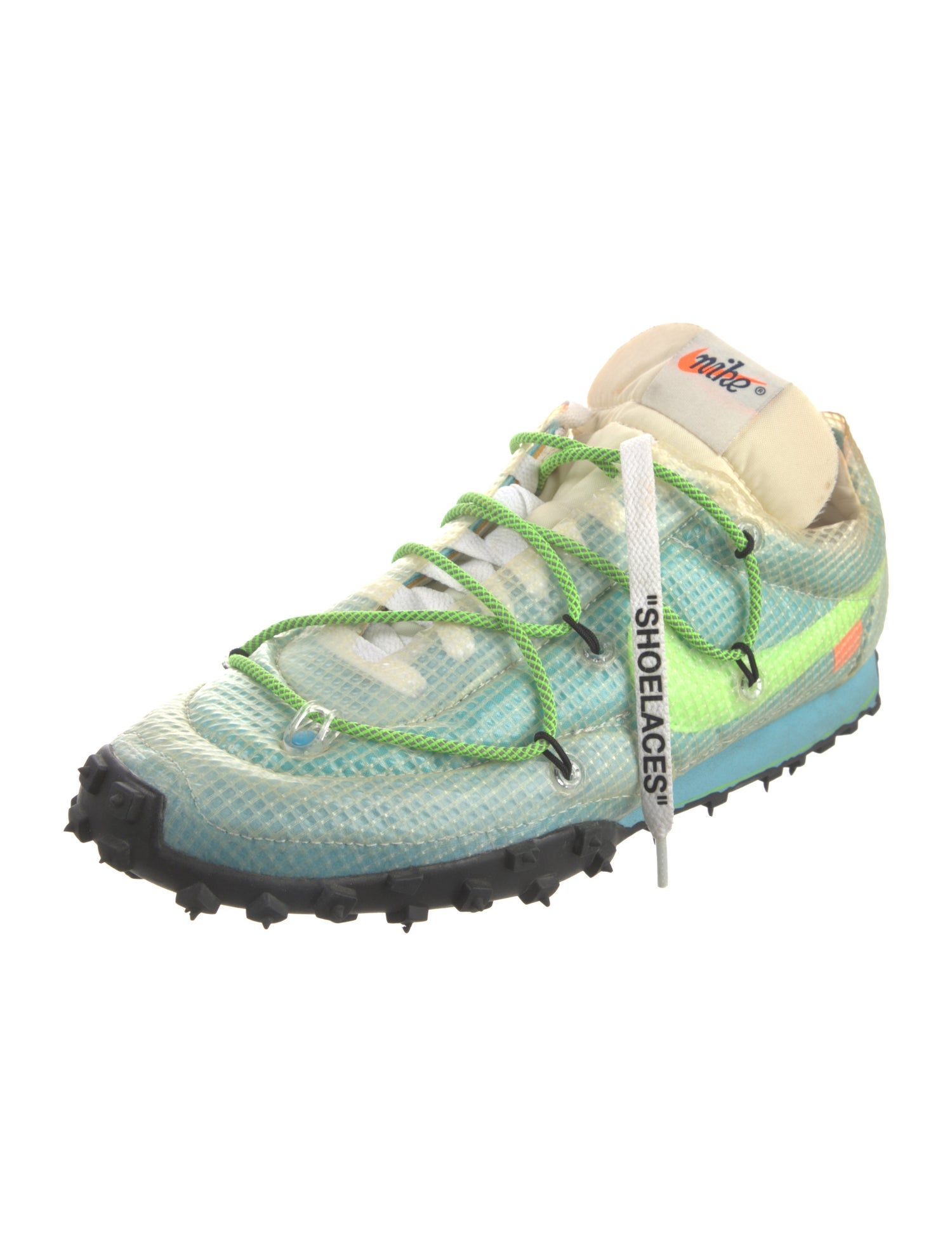 Off-White x Nike Waffle Racer 'Vivid Sky' Sneakers