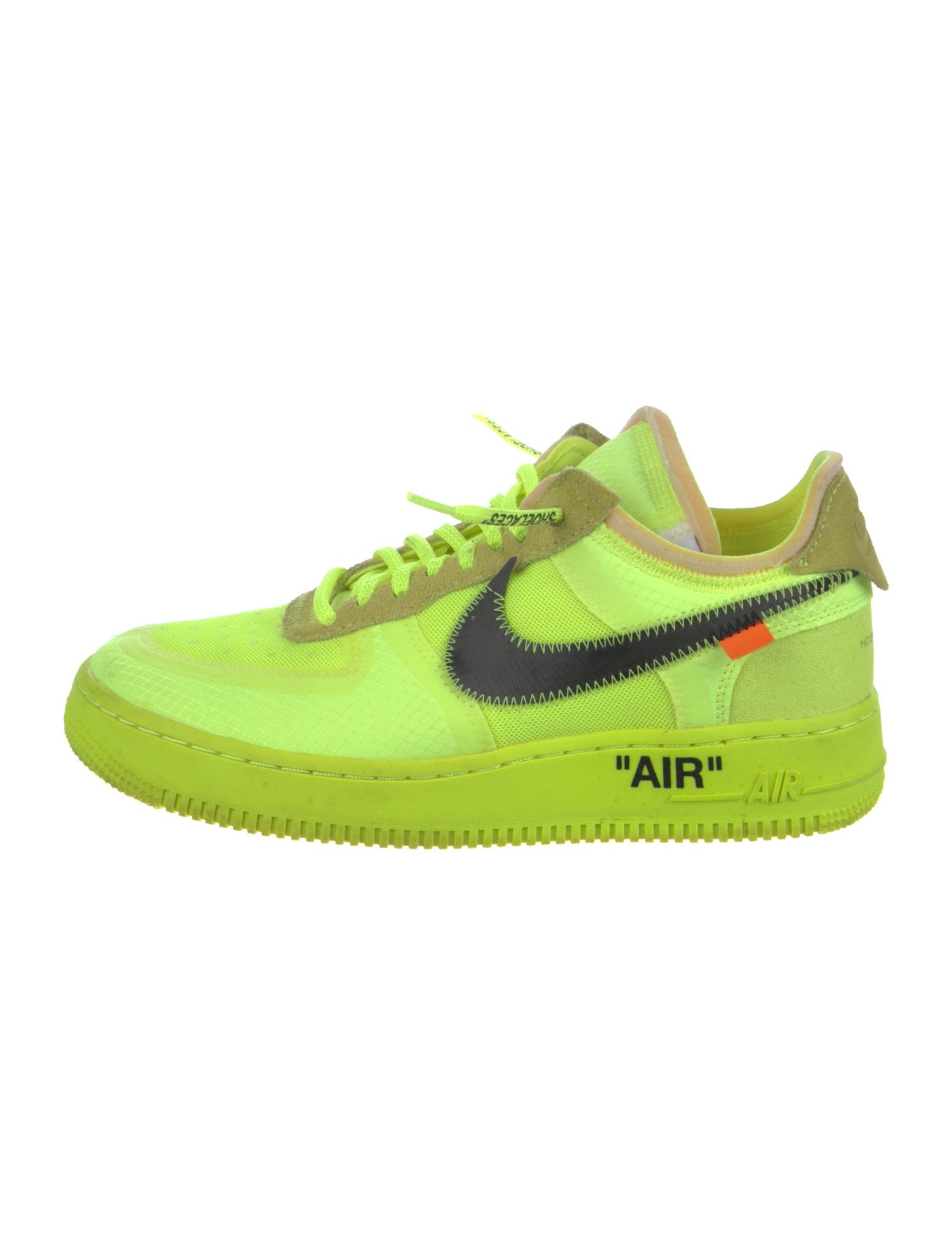 Off-White x Nike Air Force 1 Low 'Volt' Sneakers