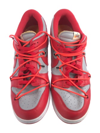 Off-White x Nike Dunk 'University Red' Sneakers