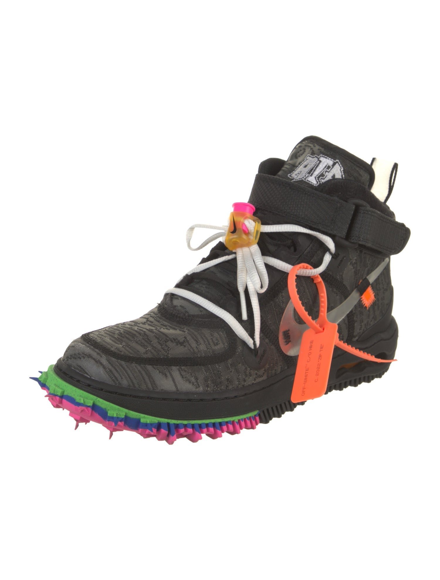 Off-White x Nike Air Force 1 Mid 'Black' Sneakers