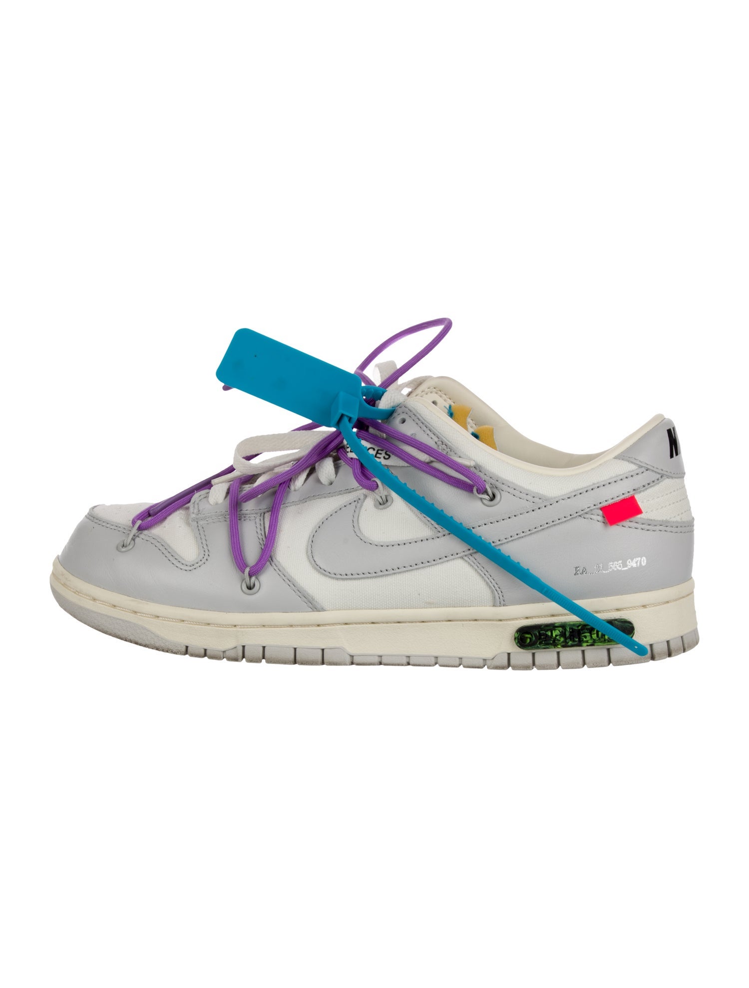 Off-White x Nike Dunk Low Lot 47 Athletic Sneakers