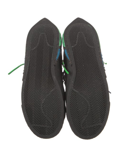 Off-White x Nike Blazer Low Black Electro Green Sneakers