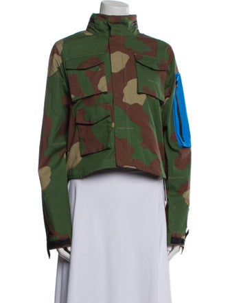 Off-White x Nike Camouflage Print Printed Utility Jacket