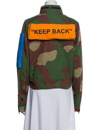 Off-White x Nike Camouflage Print Printed Utility Jacket