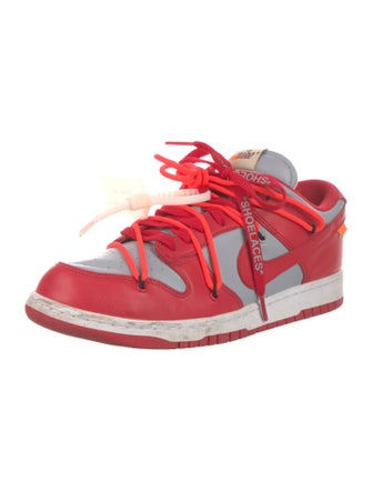 Off-White x Nike Dunk Low 'University Red' Sneakers