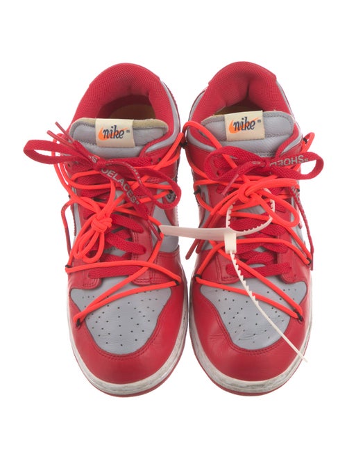Off-White x Nike Dunk Low 'University Red' Sneakers