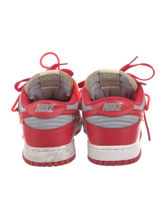 Off-White x Nike Dunk Low 'University Red' Sneakers