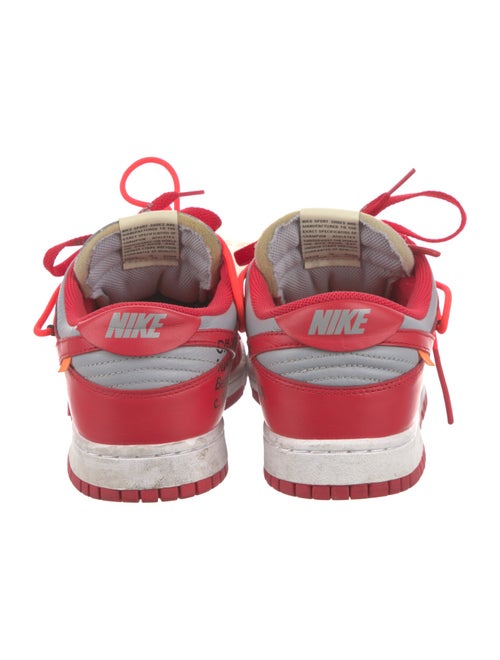 Off-White x Nike Dunk Low 'University Red' Sneakers