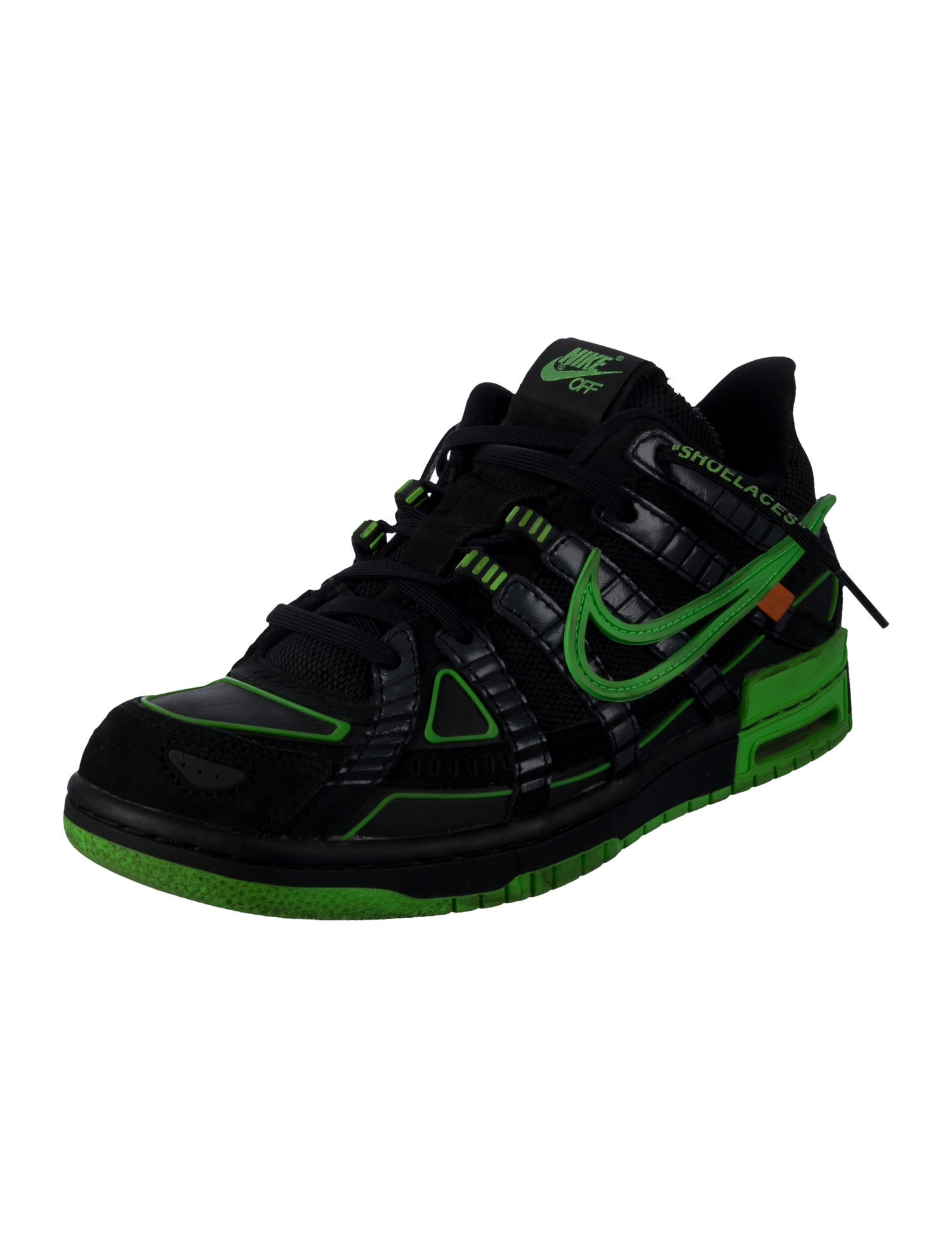 Off-White x Nike Air Rubber Dunk 'Green Strike' Sneakers