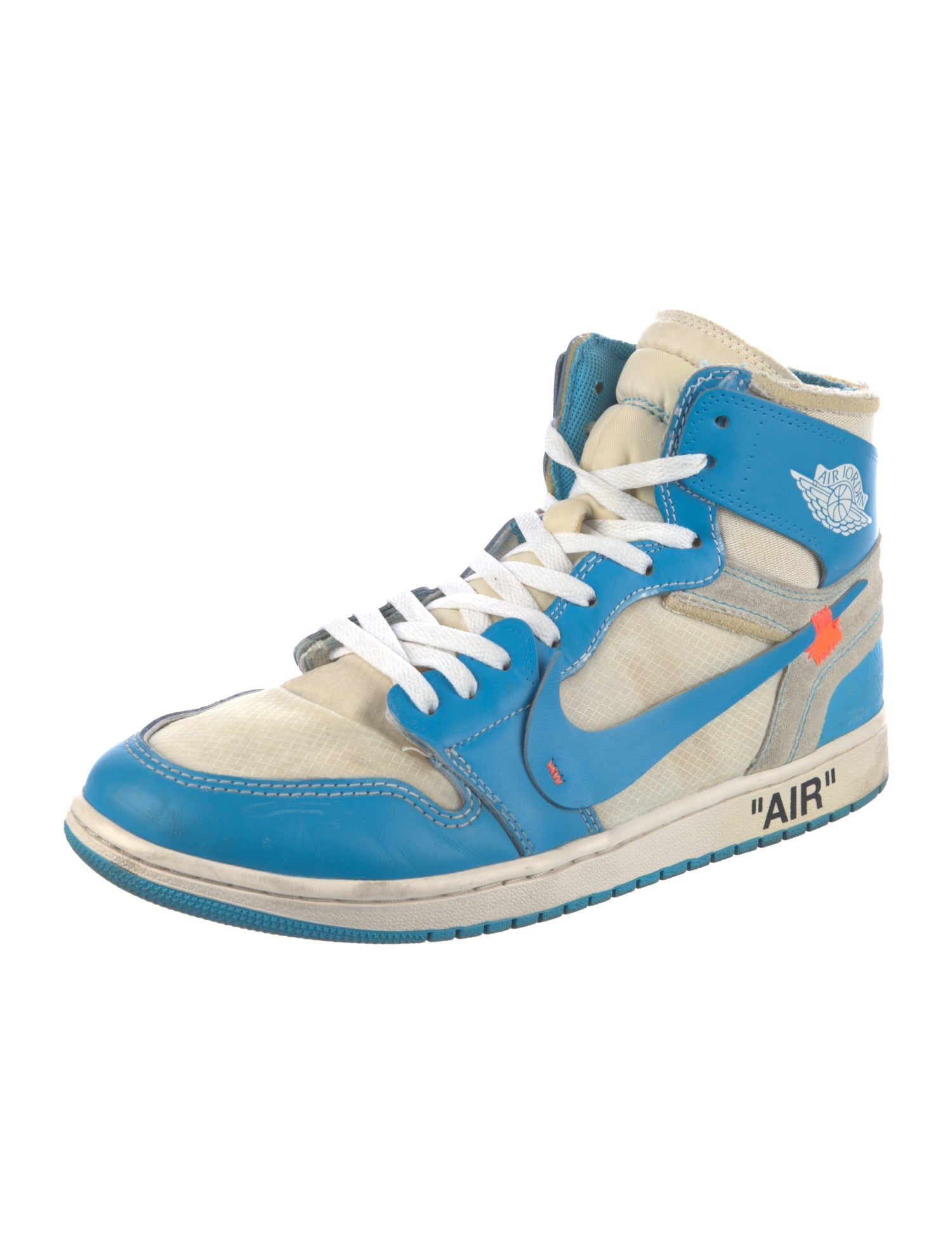 Off-White x Jordan 1 Retro High 'University Blue' Sneakers