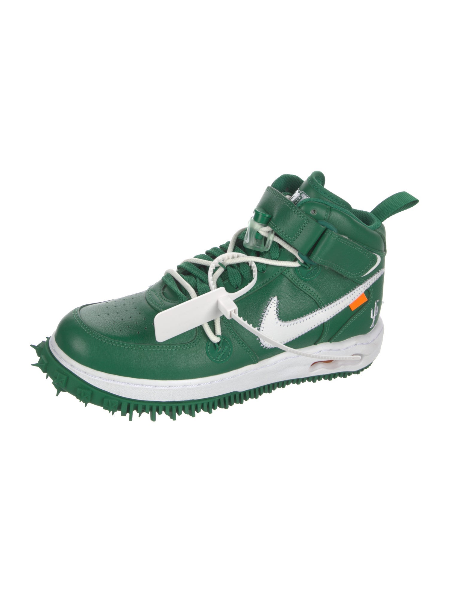 Off-White x Nike Air Force 1 Mid 'Pine Green' Sneakers