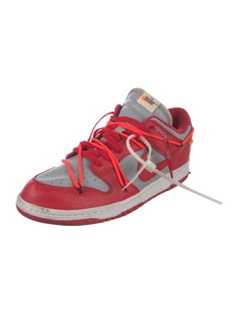 Off-White x Nike Dunk Low 'University Red' Sneakers