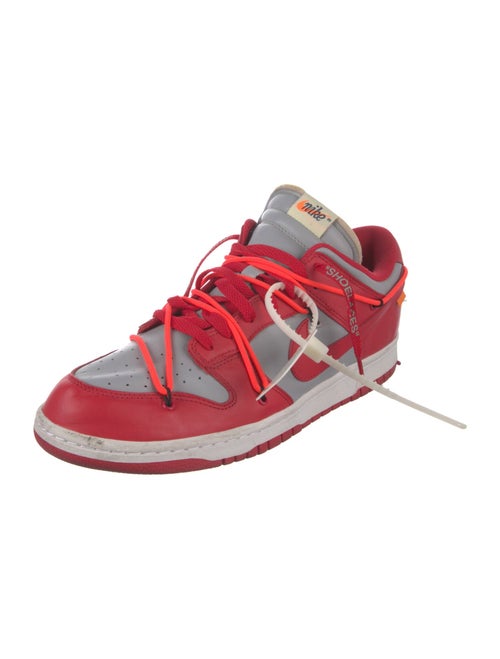 Off-White x Nike Dunk Low 'University Red' Sneakers