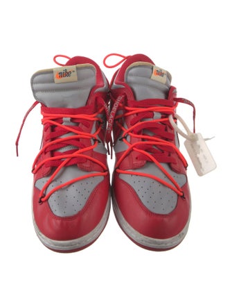 Off-White x Nike Dunk Low 'University Red' Sneakers