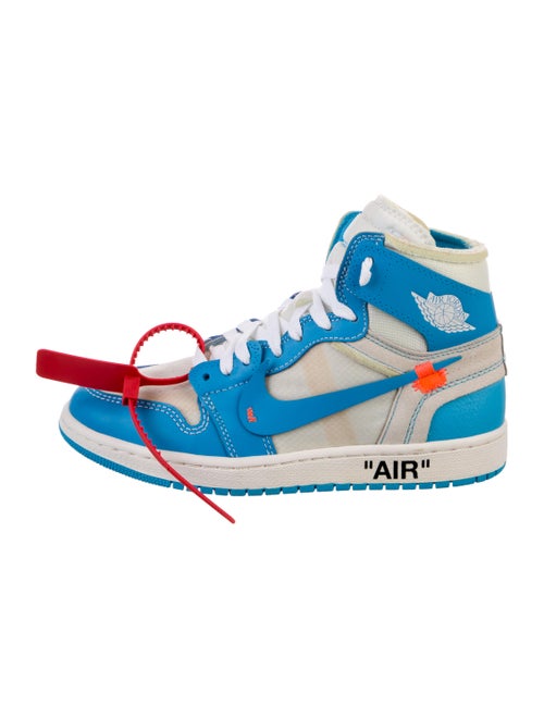 Off-White x Jordan 1 Retro High 'University Blue' Sock Sneakers
