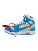 Off-White x Jordan 1 Retro High 'University Blue' Sock Sneakers