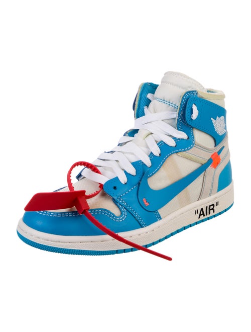 Off-White x Jordan 1 Retro High 'University Blue' Sock Sneakers