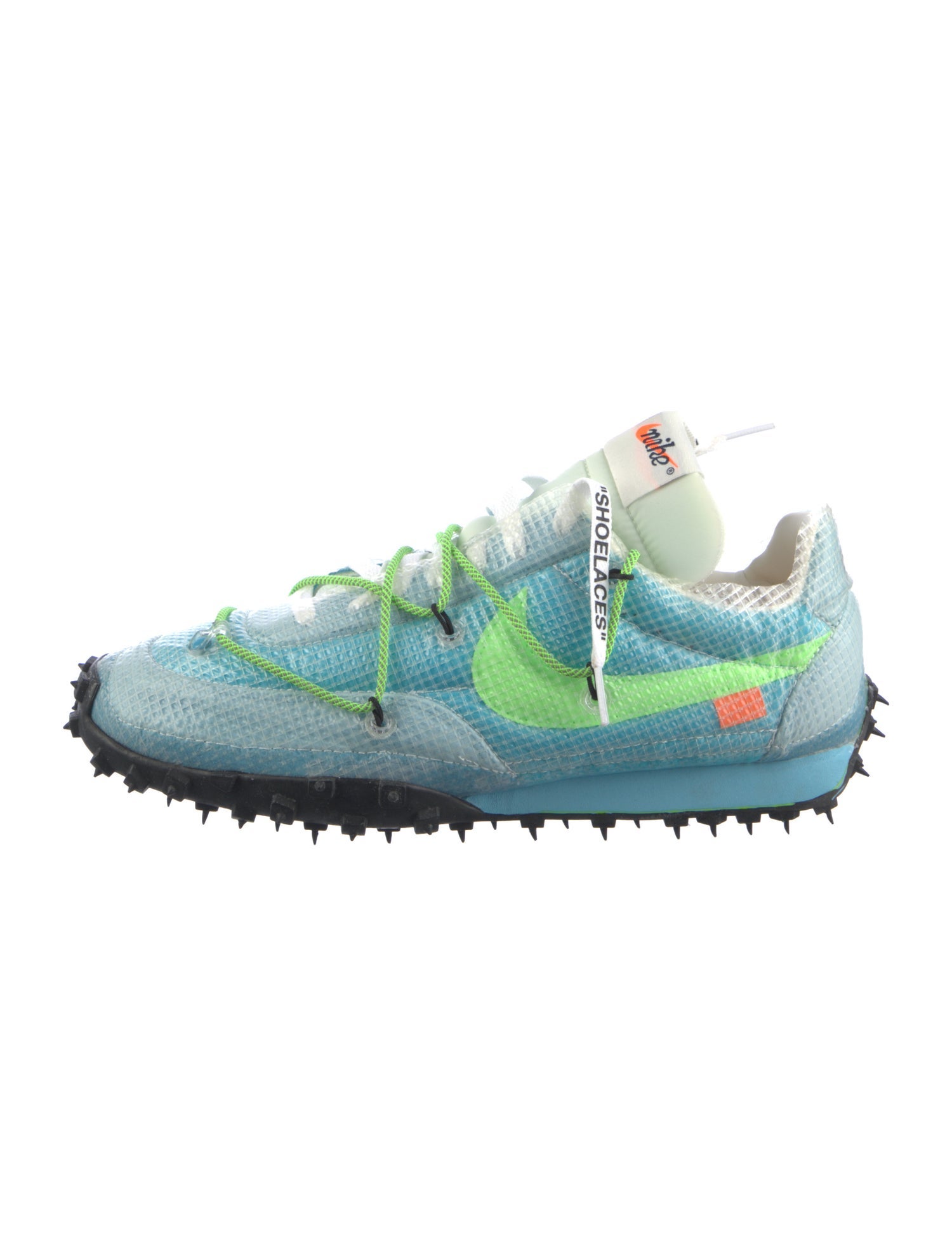 Off-White x Nike Waffle Racer ' Vivid Sky' Sneakers