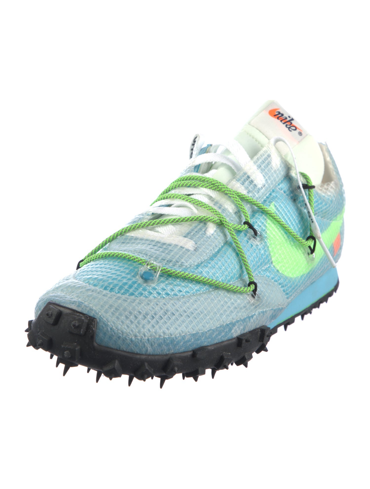Off-White x Nike Waffle Racer ' Vivid Sky' Sneakers