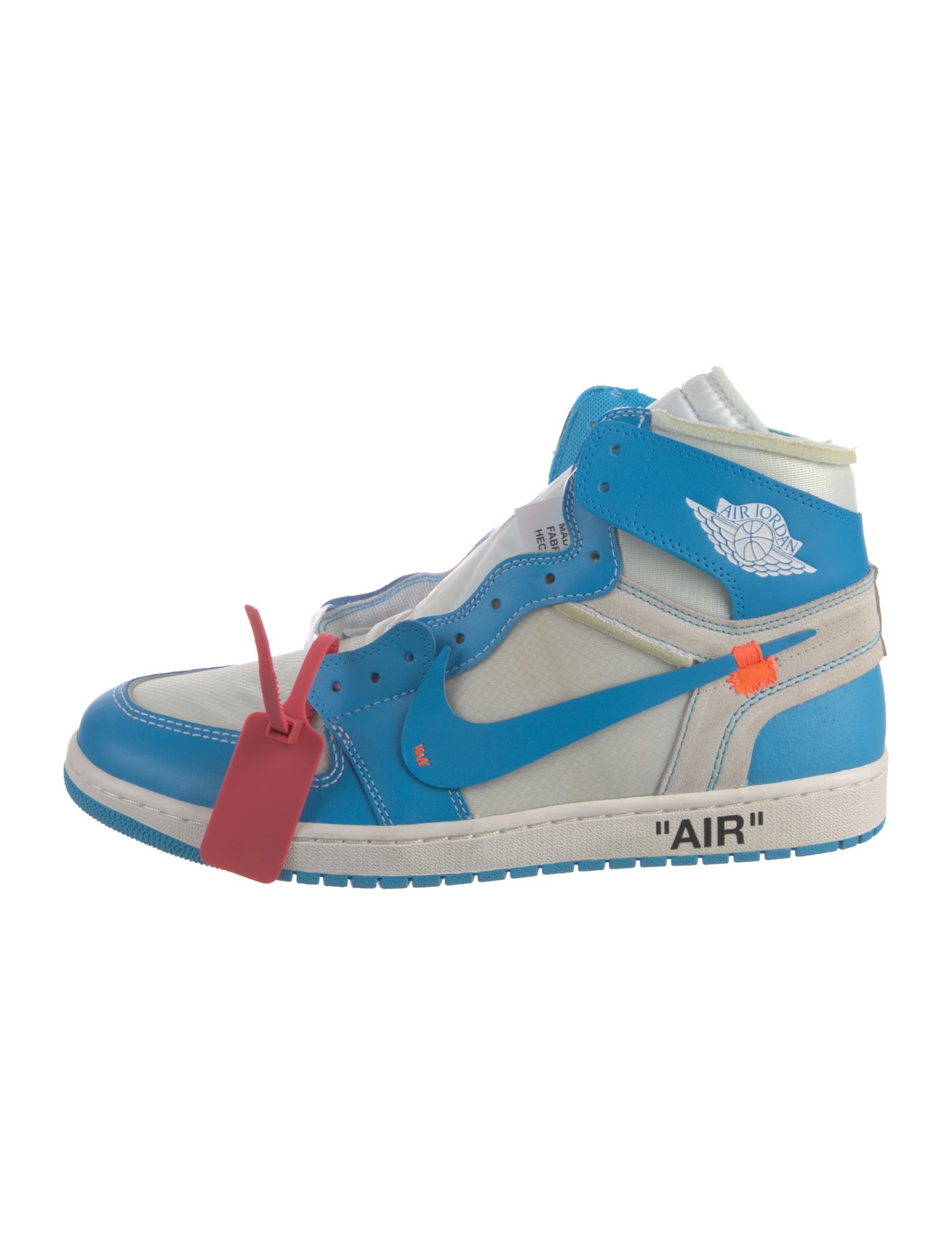 Off-White x Nike 1 Retro High 'University Blue' Sneakers