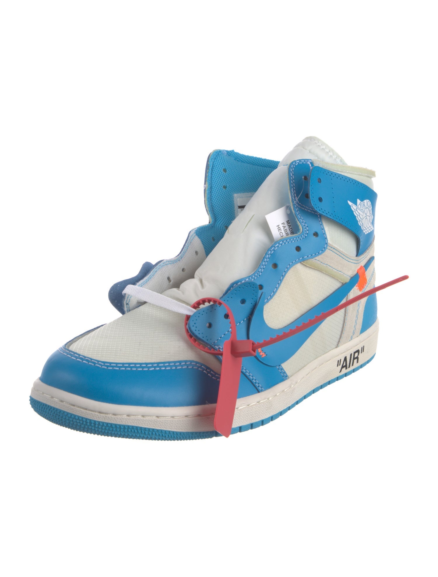 Off-White x Nike 1 Retro High 'University Blue' Sneakers