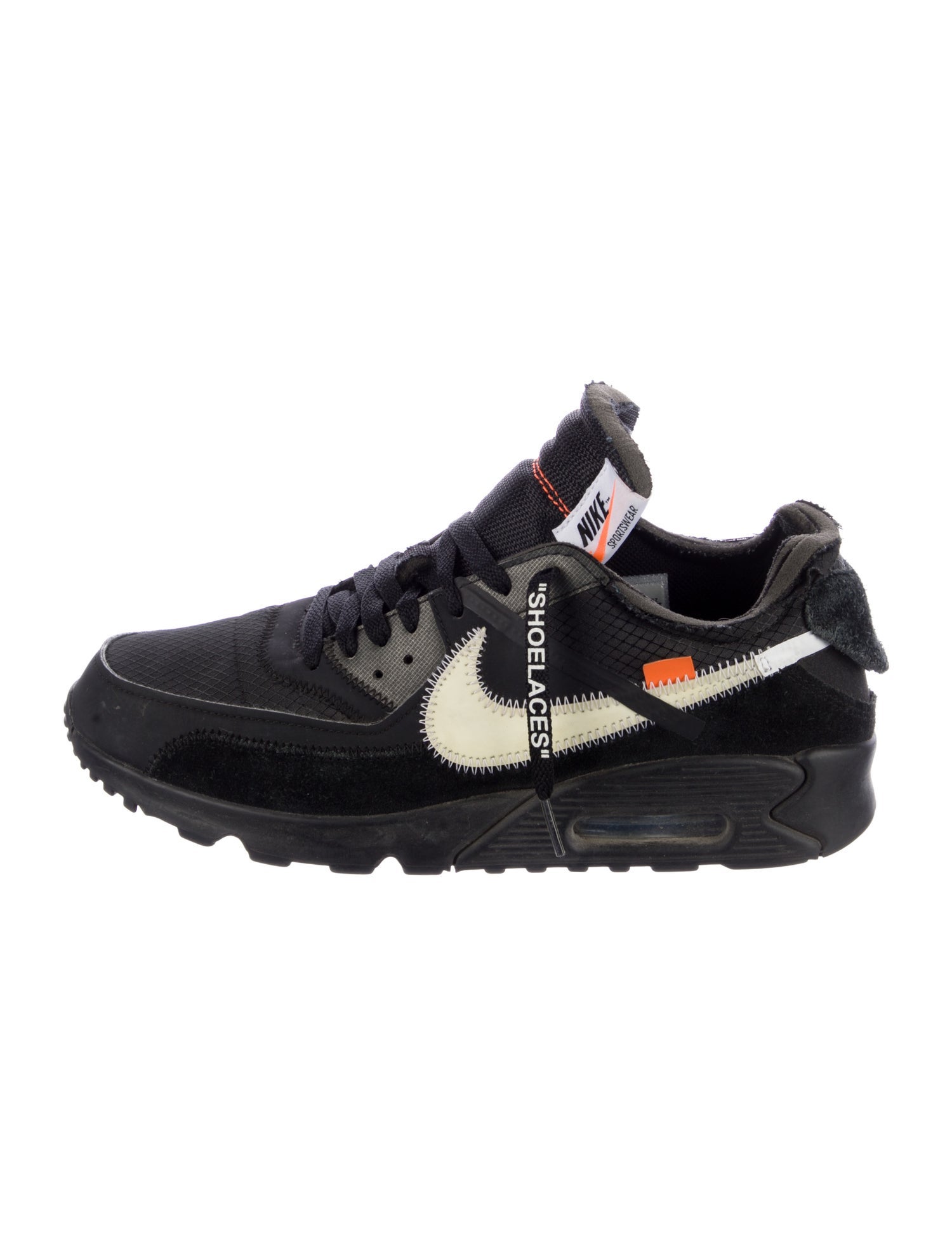 Off-White x Nike Air Max 90 'Black' Sneakers