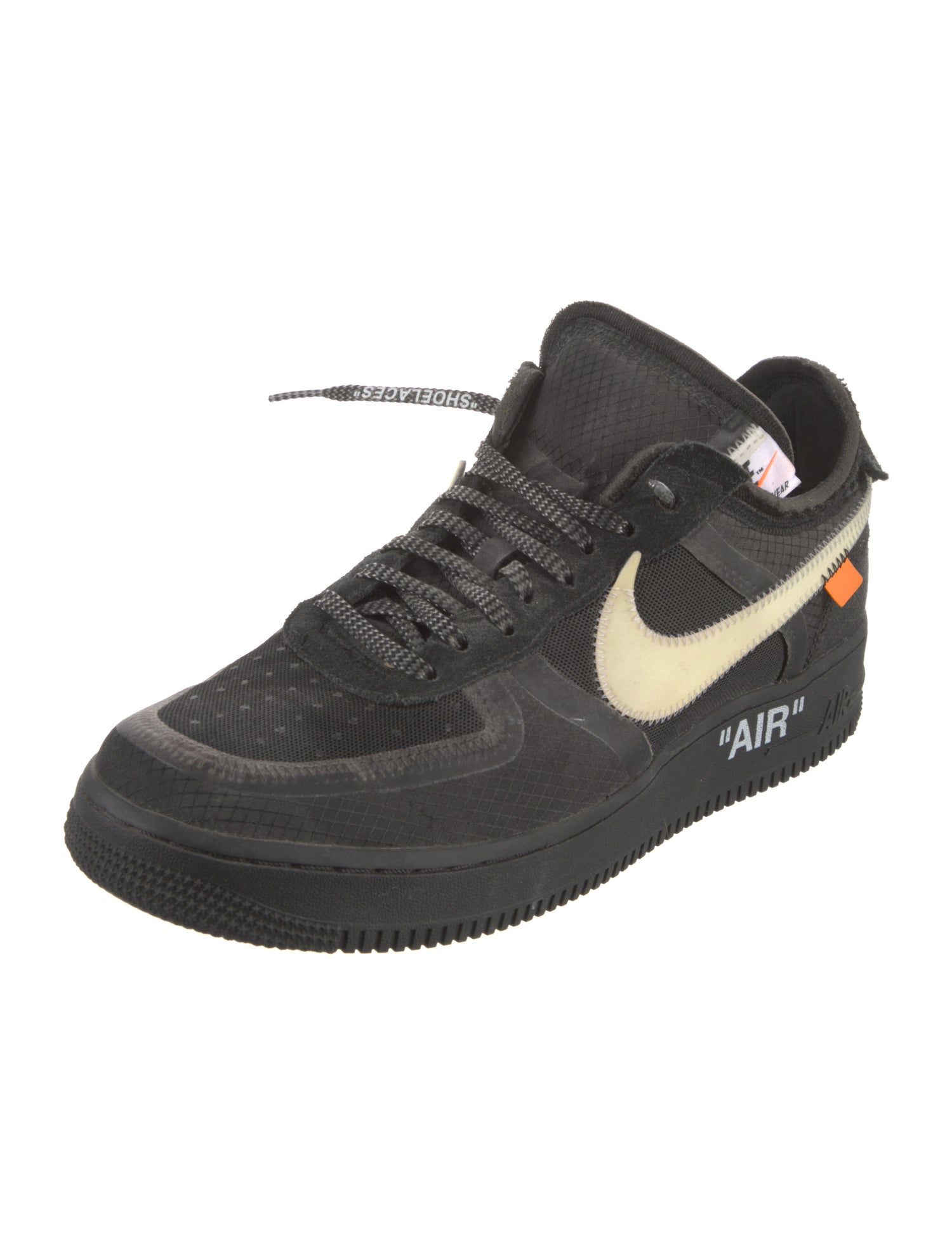 Off-White x Nike Air Force 1 Low 'Black' Sneakers