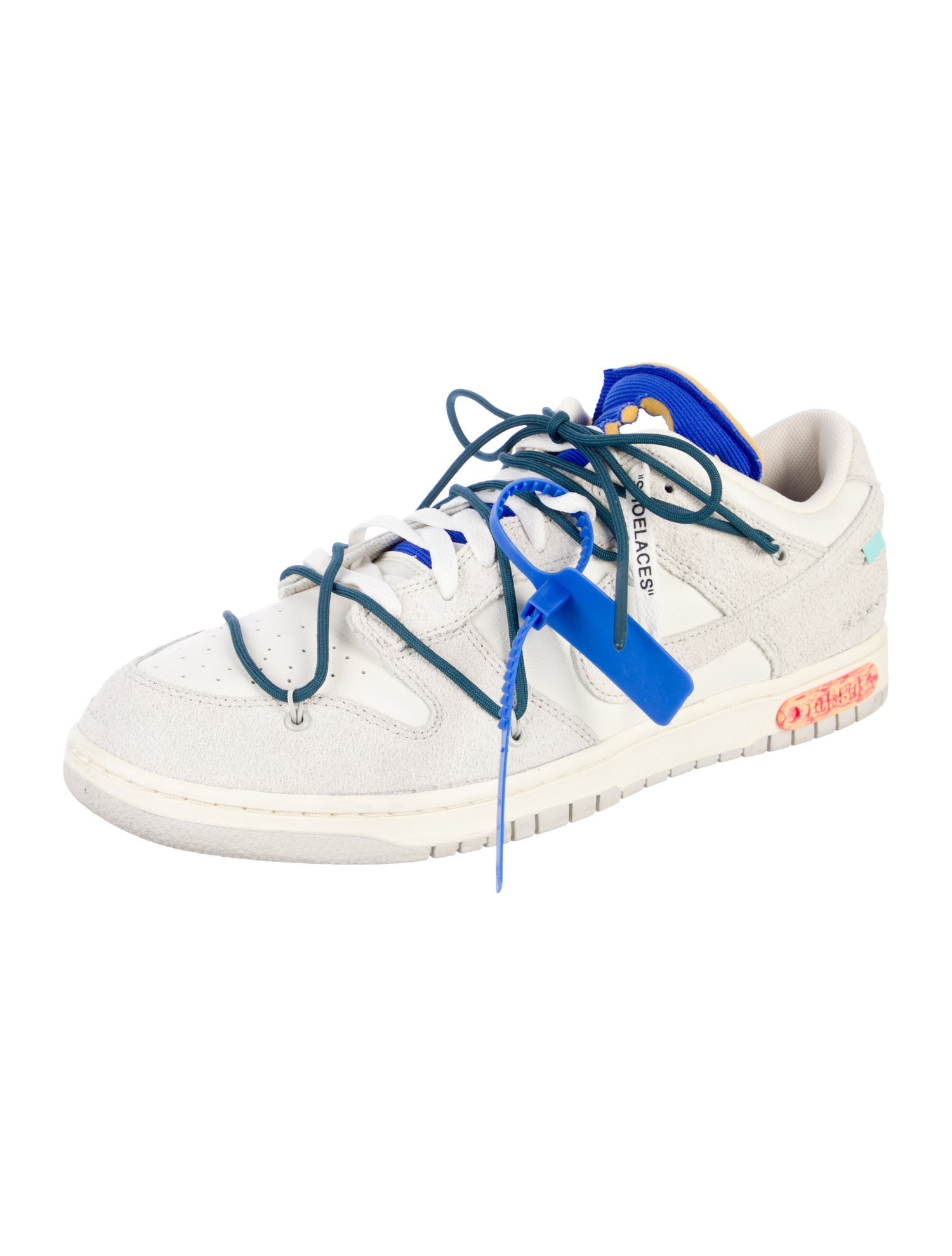 Off-White x Nike Dunk Low 'Lot 16' Athletic Sneakers