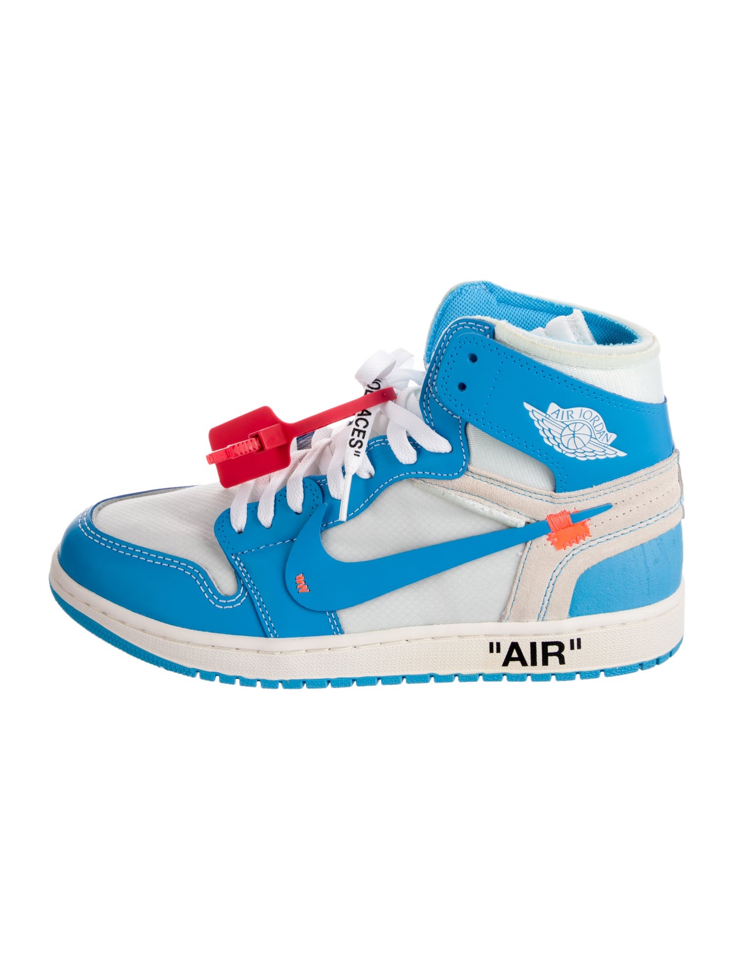Off-White x Jordan 1 Retro High ' University Blue' Sneakers