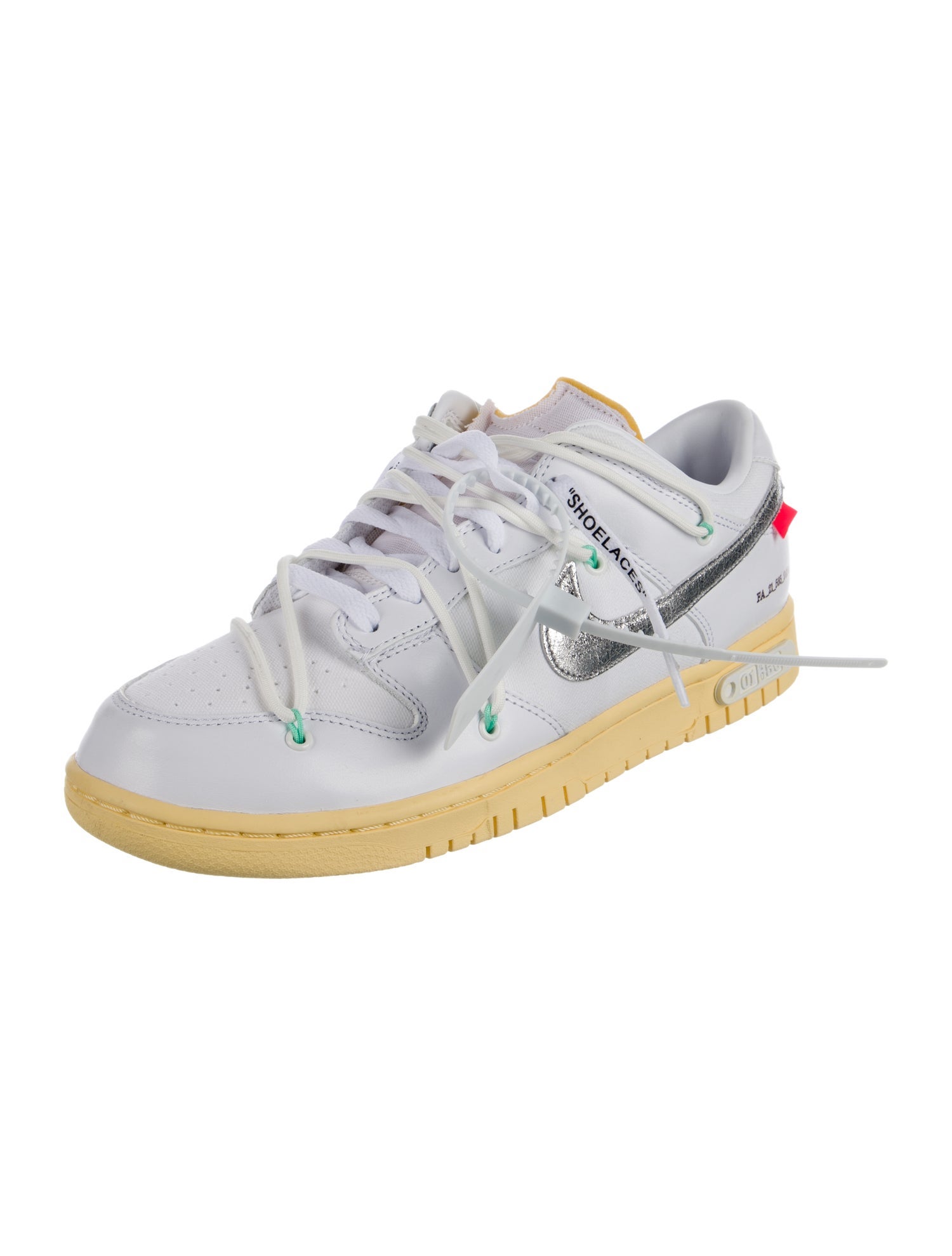 Off-White x Nike Dunk Low 'LOT 1' Sneakers