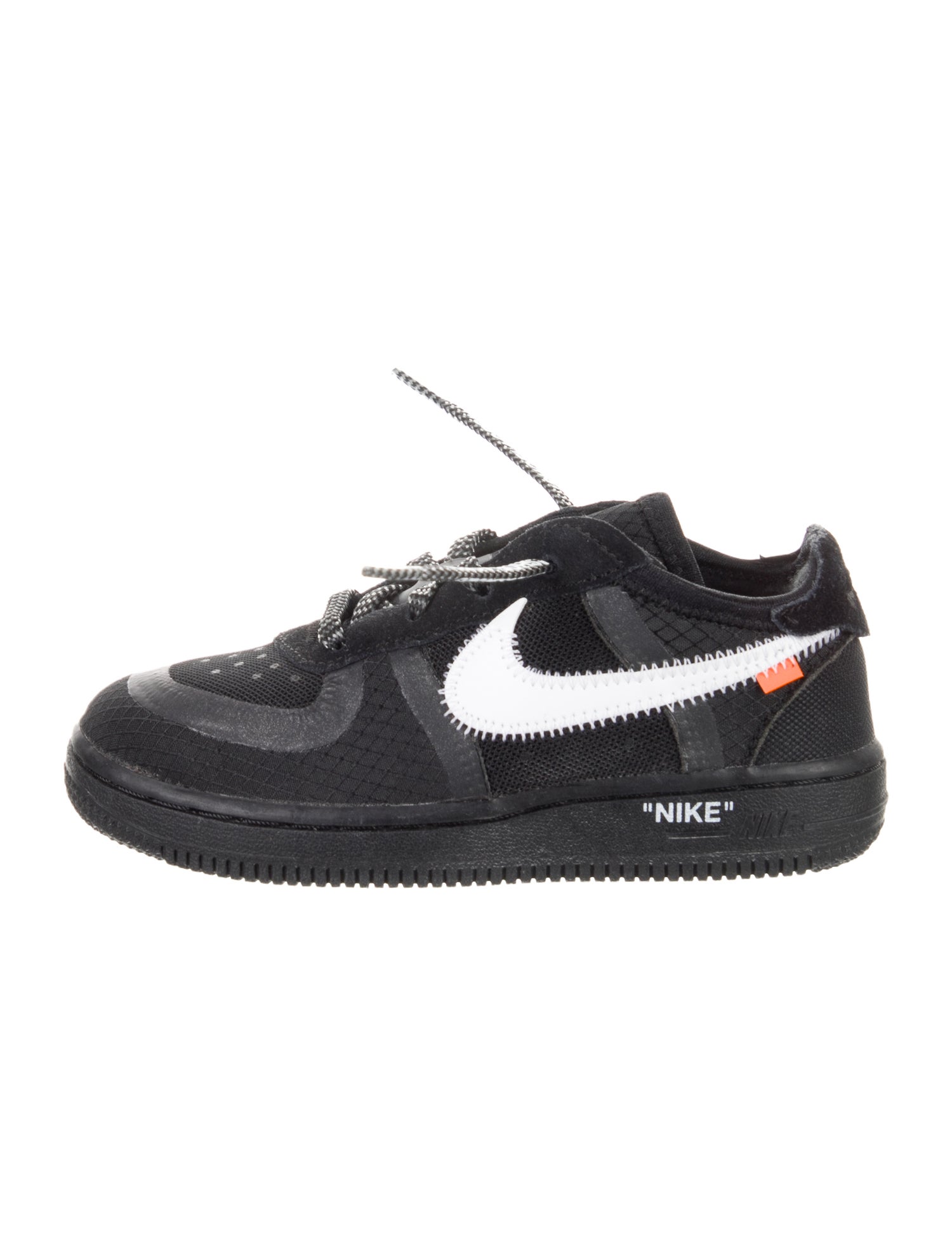 Off-White x Nike Toddler's Air Force 1 Low Black White (TD)