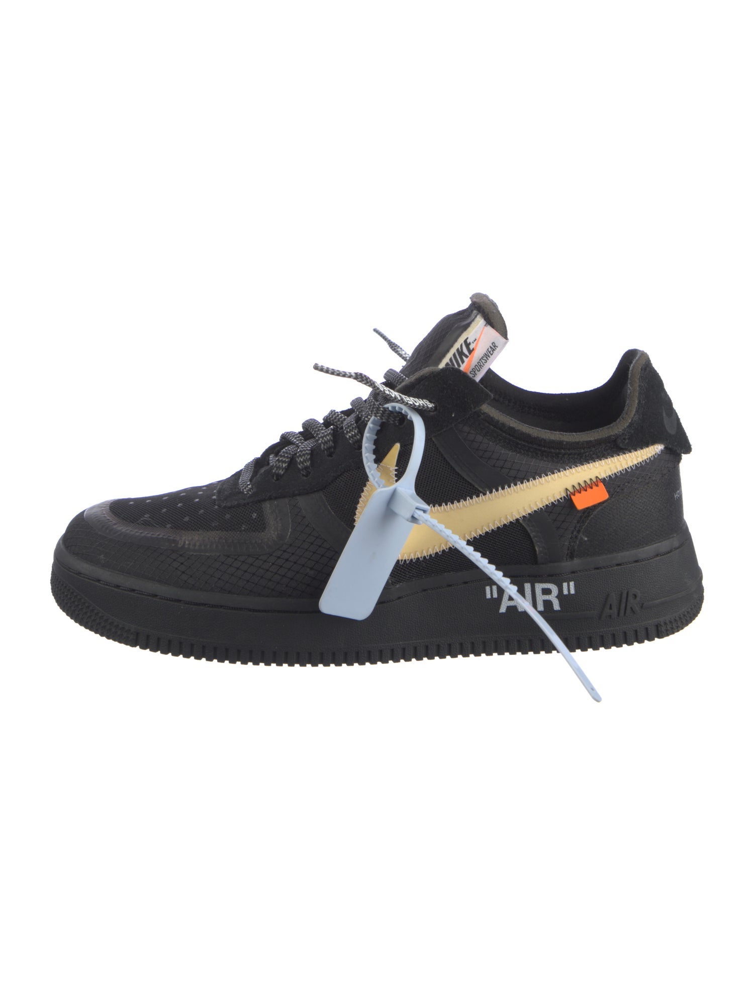 Off-White x Nike Air Force 1 Low 'Black White' Sneakers