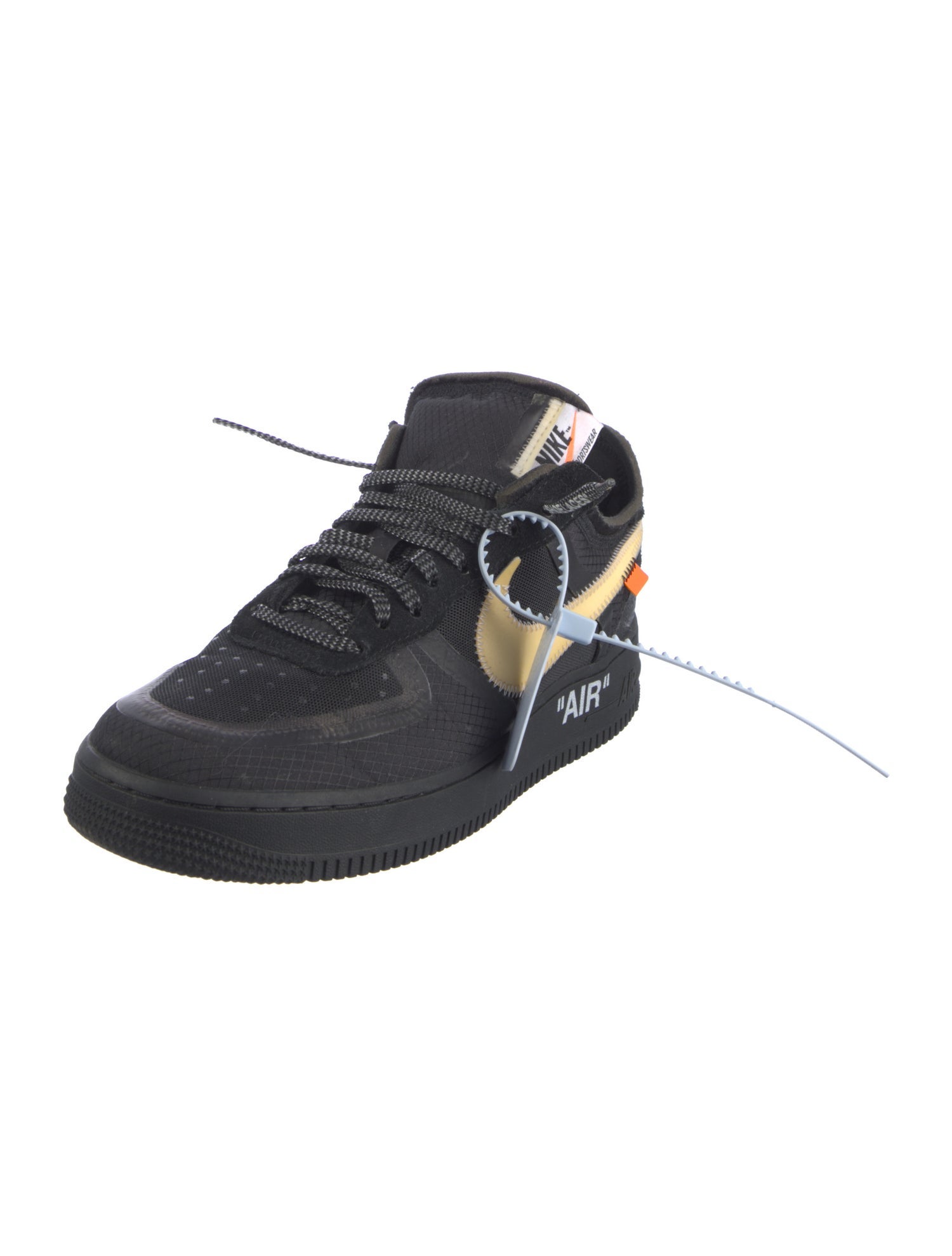 Off-White x Nike Air Force 1 Low 'Black White' Sneakers