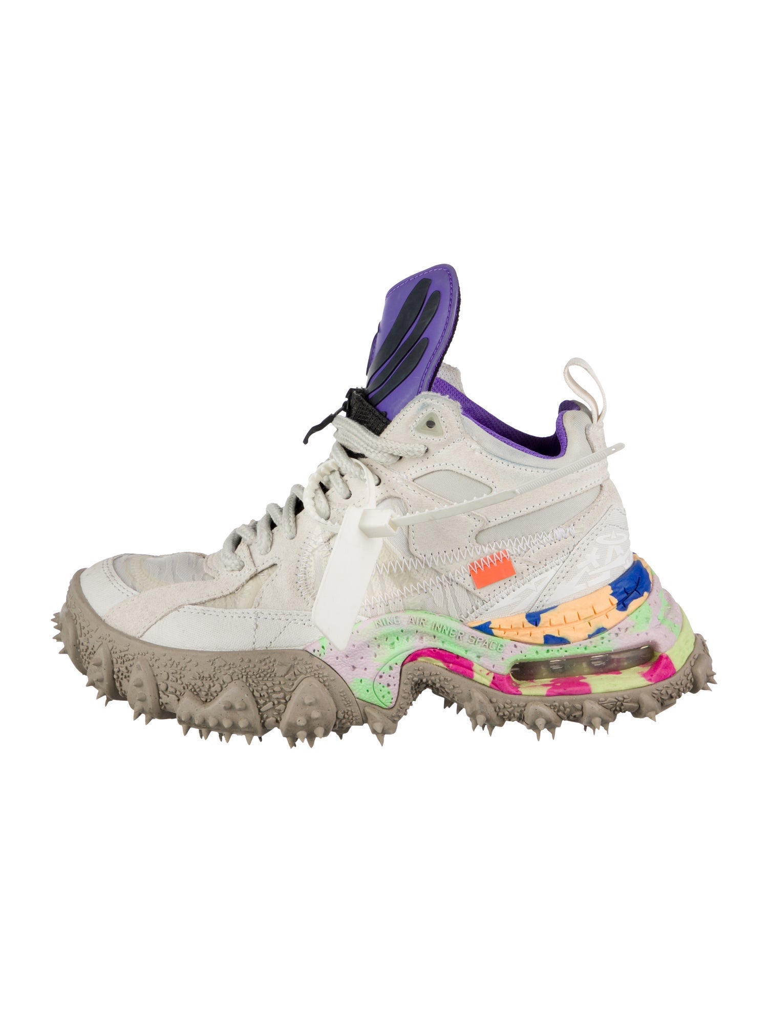 Off-White x Nike Air Terra Forma ' Summit White Psychic Purple' Chunky Sneakers