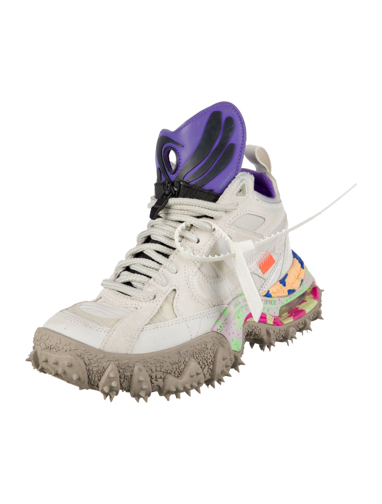 Off-White x Nike Air Terra Forma ' Summit White Psychic Purple' Chunky Sneakers