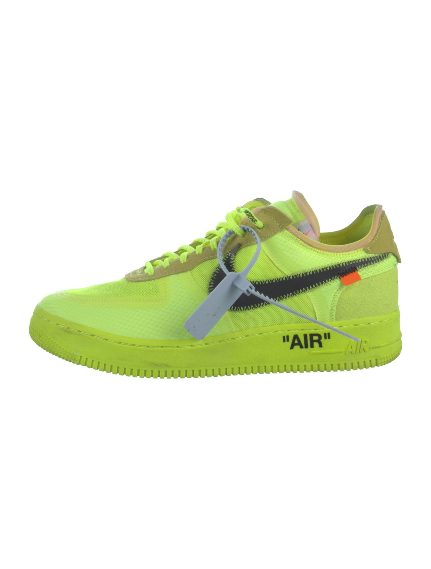 Off-White x Nike Air Force 1 Low 'Volt' Sneakers