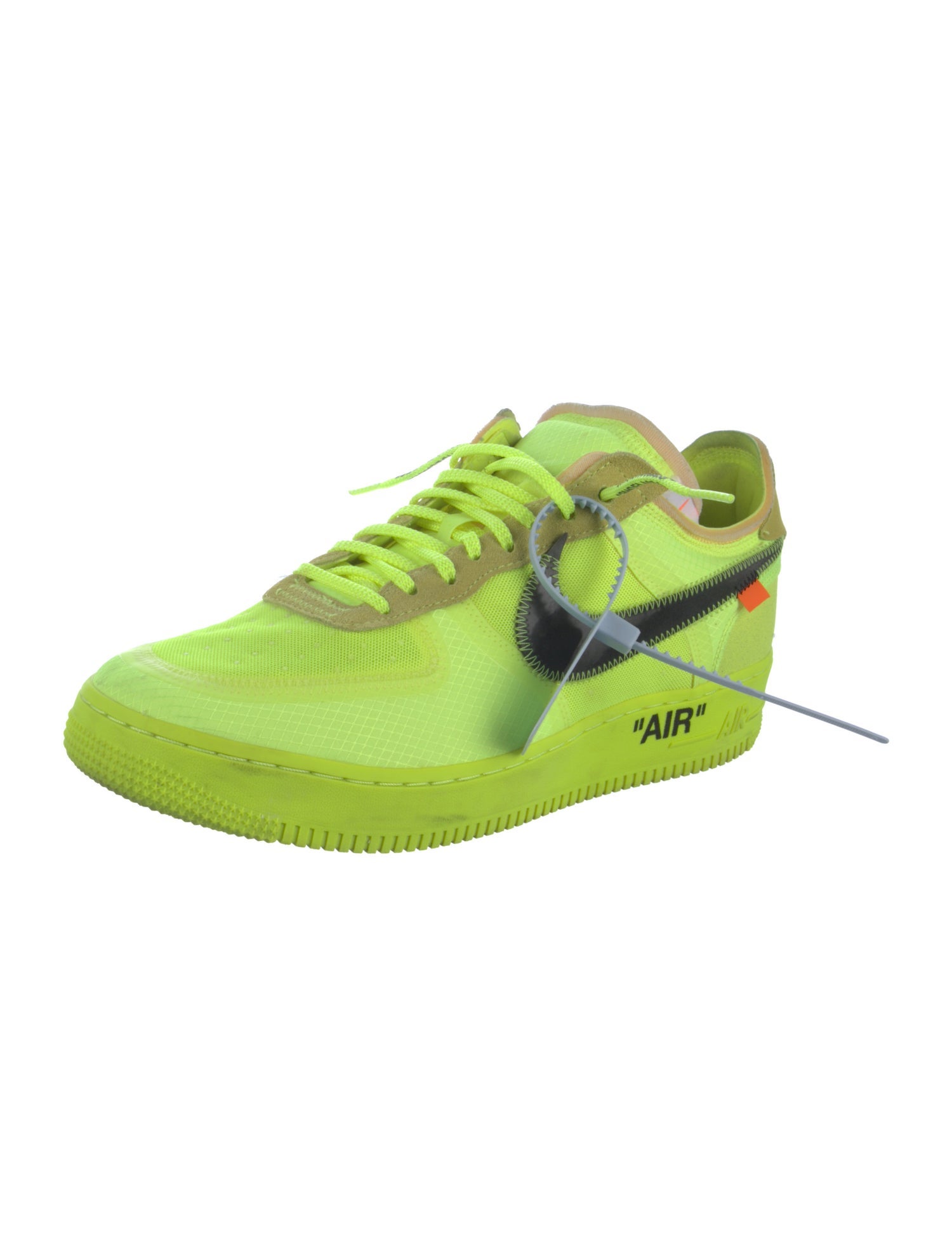 Off-White x Nike Air Force 1 Low 'Volt' Sneakers