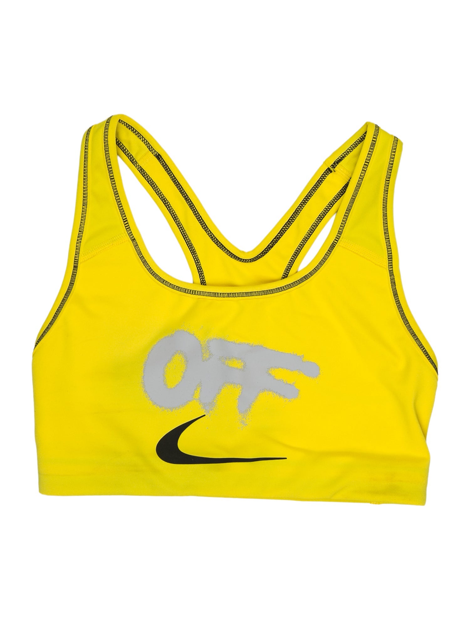 Off-White x Nike Graphic Print Crew Neck Sports Bra